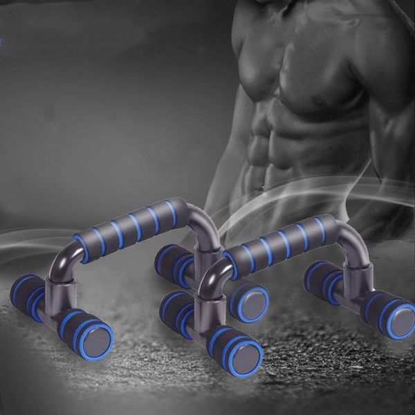 Stand Device Sports Push Up Fitness Hand Dog Grip Training Muscle Rack Equipment H-Type, 01=Blue