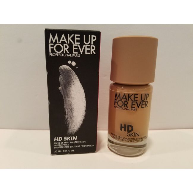 Makeup Forever- HD Undetectable Stay-True Foundation - 3R44 Cool Amber- 1.01-NIB