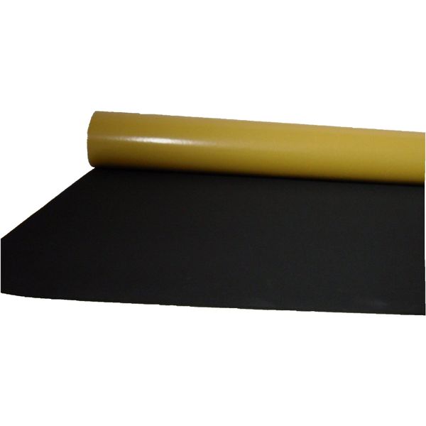 EPDM Zellkautschuk 3mm Stärke 0,5mx0,5m einseitig selbstklebend schwarz