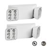 2×LED Emergency Light Adjustable Dual Head Lamp w/90-Minute Battery Backup
