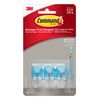 Command Wire Hooks with Strips - Small, Blue