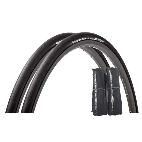 Panaracer F725-CLSP-B Closer Plus Clincher Bicycle Tire, 700 x 25C, Black