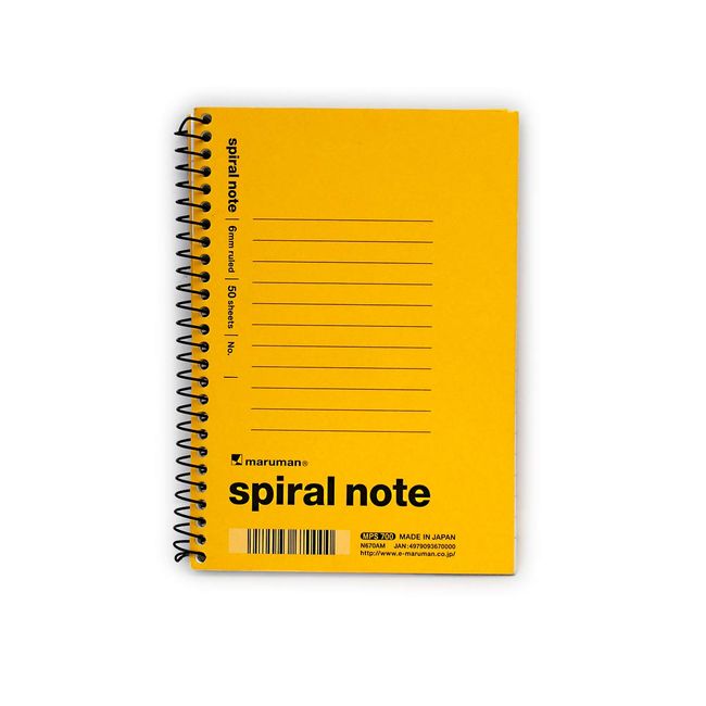 Maruman N670AM Spiral Notebook, A6, Mix