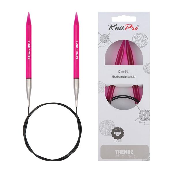 KnitPro Trendz Fixed Circular Needles 32" (80cm) | 8.00mm