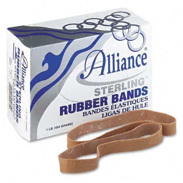 Alliance : Sterling Ergonomically Correct Rubber Bands, 107, 5/8 x 7, 50 per 1lb Box -:- Sold as 2 Packs of - 1 - / - Total of 2 Each