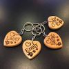 Molly Personalised Engraved Wooden Keyring