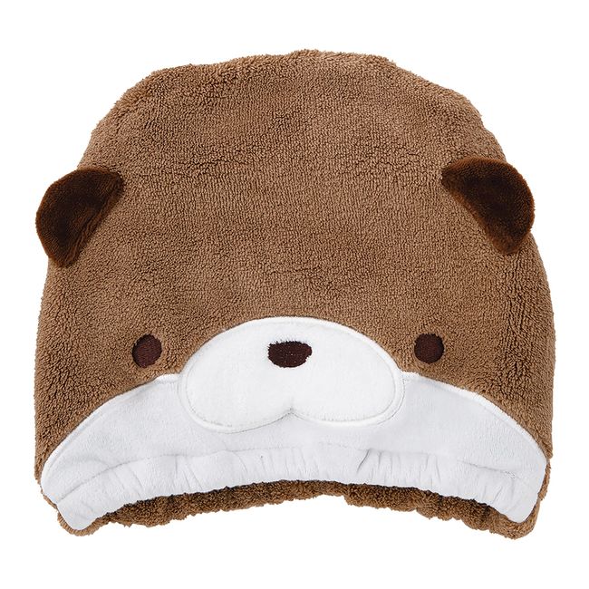 Livheart 17813-32 Animal Kyusoku Towel, Otter, Total Length: Approx. 8.7 inches (22 cm), Absorbent, Quick Drying, Soft