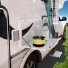 Miumaeov Folding Wall Table, Foldable Caravan External Desk, RV Drop-Leaf Hanging Dining Table for Camper Van Picnic, Computer Workstation