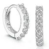 Row_120cc Women's Sterling Silver Ear Hoop Earrings Ear Stud (J)