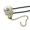 LEDSone 2 Pcs Pull Chain Switch with Pull Cords for Ceiling Light Fans Lamps and Wall Lights Pull Chain Switch Control Replacement On-Off for Ceiling Fan Wall Light Table Lamp
