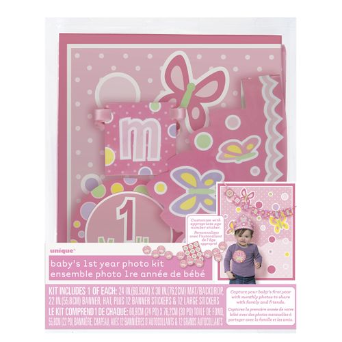 Unique Monthly Baby Girl Photo Kit, One Size, PInk