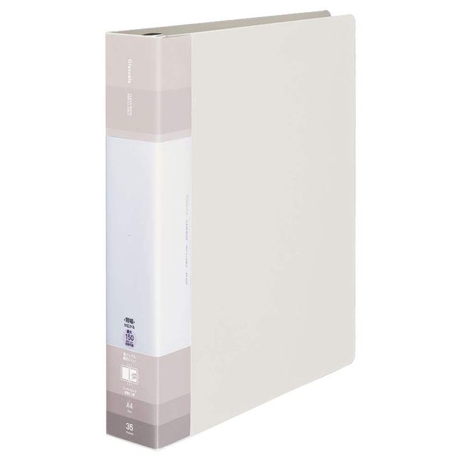 Kokuyo L-GLB740W File Clear Book Glassel Replacement Paper Type A4 S Wide Off White