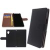 Smartphone Cover, Notebook Style, Plain Black, Includes Camera Hole, Diary Style, Smartphone Case, Black Leather Case, blk