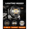5.75" LED Headlight with Angle Eye W/DRL For TRIUMPH Scrambler 2006-2014 2015