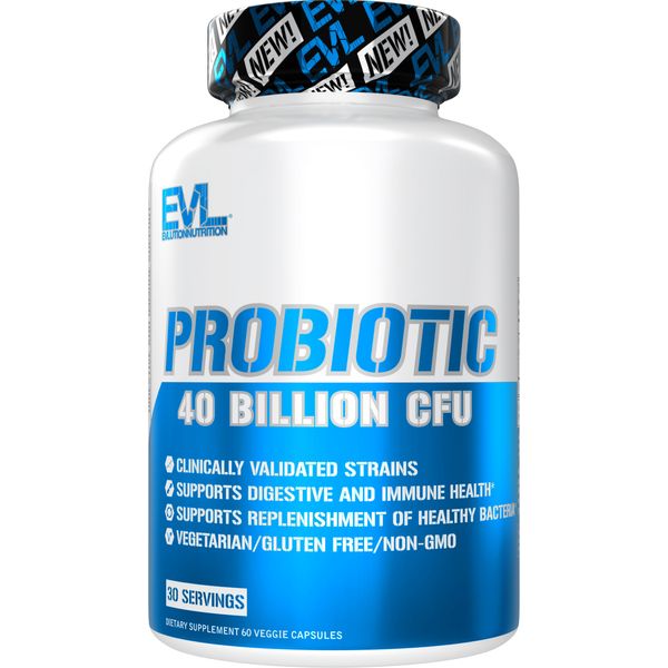 Evlution Nutrition Probiotic 40 Billion CFU - Digestive Support - 30 Servings