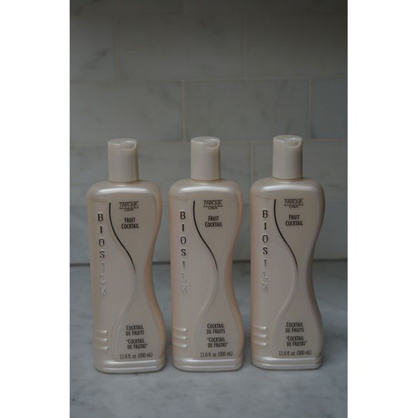 3 PACK. 11.6 oz. Farouk Biosilk Fruit Cocktail Reconstructing Treatment. 300ml.