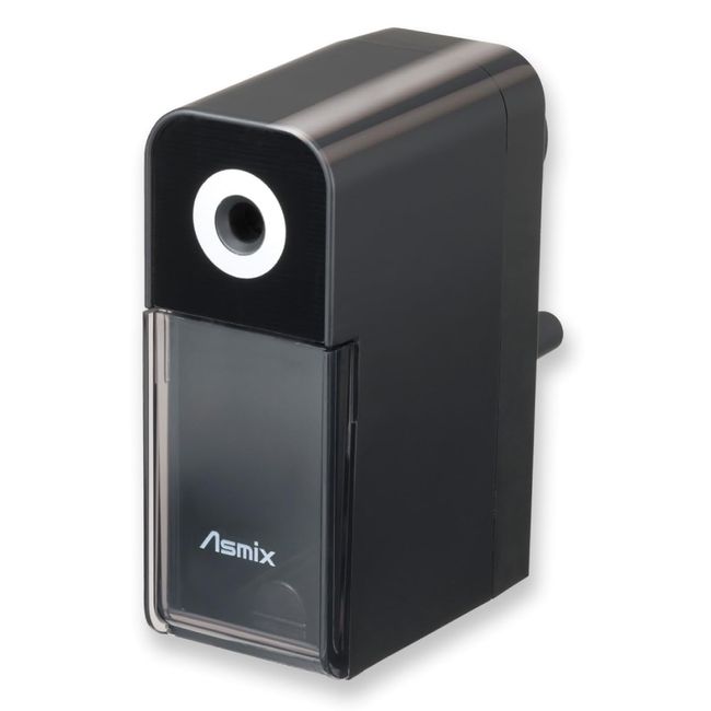 Asmix PSL124 Pencil Sharpener, Drawing Mate Black