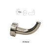 CRL DRH1PN Polished Nickel Designer Robe Hook