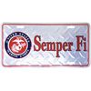 Marines Semper Fi Aluminum License Plate