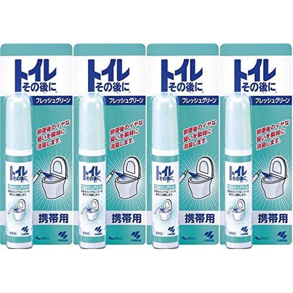 (Bulk Purchase) Toilet, Portable, Fresh Green, 0.8 fl oz (23 ml) x 4 Packs