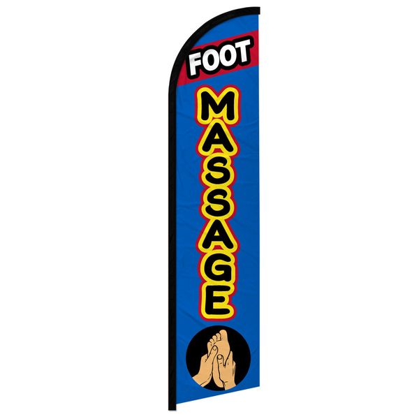 Foot Massage Full Curve Windless Swooper Flag Spa Service