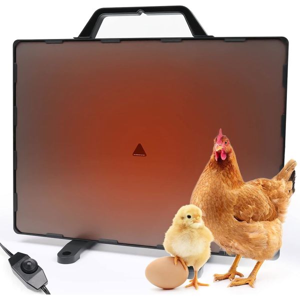 140W Chicken Coop Heater Safe Radiant Space Heat Flat Panel for Chick Pets Cats