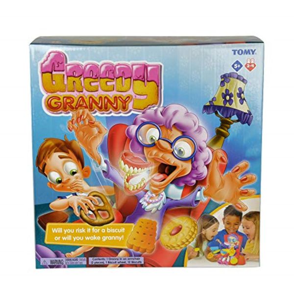 TOMY Greedy Granny Children's Board Game, Family and Preschoo Action Game for Kids 4, 5, 6, 7, 8 Year Old Boys and Girls and Adults