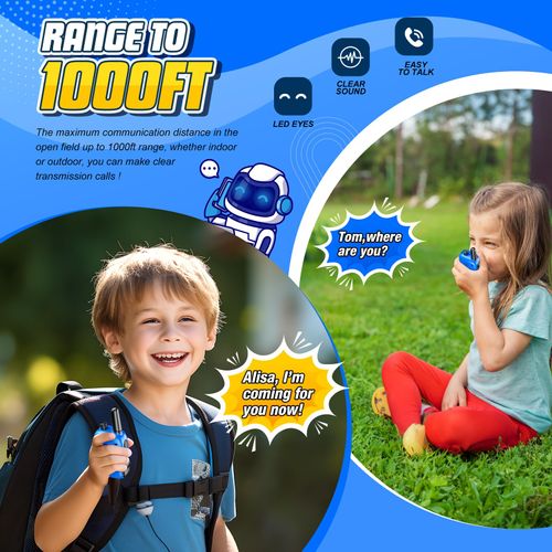 Adeokay Walkie Talkie Children, Gift Boy 3 4 5 6 7 8 9 10 11 12 Years Toy for Outdoor Woki Toki Toy from 3-12 Years Boy Boys Gifts 3-12 Years Children's Toy from 3 4 5 Years