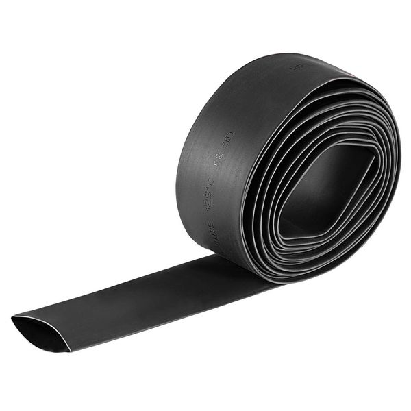 sourcing map Heat Shrink Tubing, 3/4"(20mm) Dia 2:1 rate Shrinkable Tube Cable Sleeve 10ft - Black