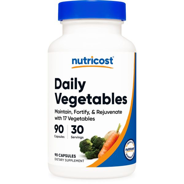 Nutricost Daily Vegetables 90 Capsules (30 Servings)