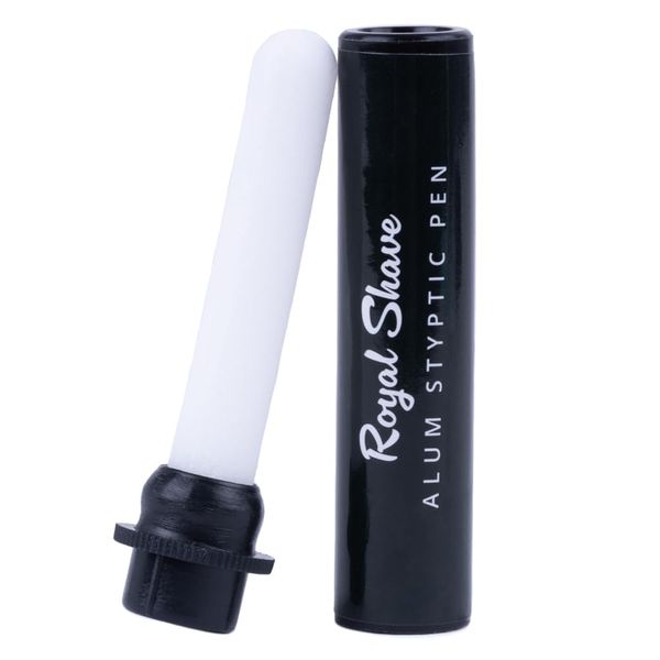 ROYAL SHAVE Alum Styptic Pen - Styptic Alum Stick for Post Shaving Irritation & Heals Accidental Cuts (0.35 oz) (1 Pack)