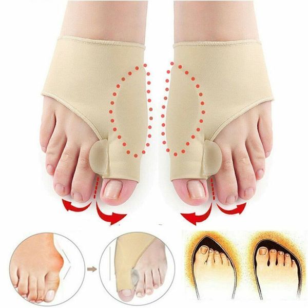 2pcs Hallux Valgus Bunion Corrector Orthopedic Adjuster Brace Foot Toe Separator