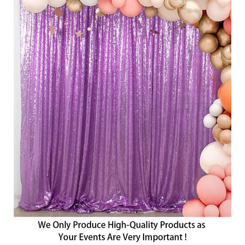 ShinyBeauty Lavender Sequin Backdrop 5FTx7FT for Photography, Wedding, Baby Shower Backdrop Drapes