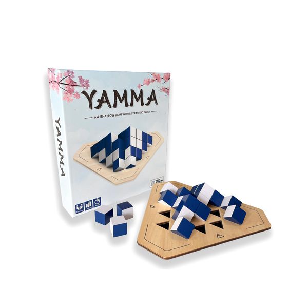 Yamma: Spinning 4-in-a-Row Game in 3D, 2 Players, 15 Minutes