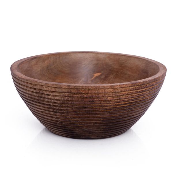 Handmade 17 x 7 cms Decorative Mango Wood Snack Serving Handcrafted Bowl For Dry Fruits Chips Coffee Table Countertop Display Key Bowl Tableware Kitchen Living Room Home Decor Accents Dinnerware