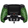 eXtremeRate Textured Green Programable RISE4 Remap Kit for PS5 Controller BDM 010 BDM 020, Upgrade Board & Redesigned Back Shell & 4 Back Buttons - Controller NOT Included