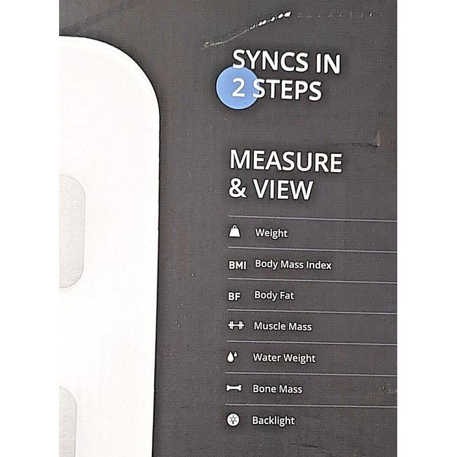 NEW, Weight Gurus Bluetooth Body Composition Smart Scale, White