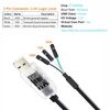 DTECH USB to TTL Adapter FTDI Chip 3.3V 3 Pin USB to UART Debug Cable FT232RNL IC Serial Converter LED Indicators Output 3.3 Volt for Windows 11 10 8 7 XP MAC Linux Easy Debugging Programming (1.8M)
