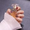 24 pcs Nail Tips Winelet Silver Foil Nail Can be used for wedding, party, holiday, dating, prom, daily life