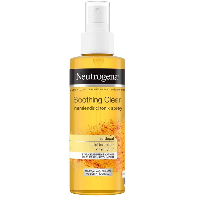 neutrogena soothing clear tonik yüz bakım tonik sprey (125 ml)