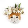 Quail Ceramics - Cat Wall Vase - Squash