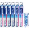 Clinica Advantage 4 Row Compact Regular 6 Toothbrushes + Floss