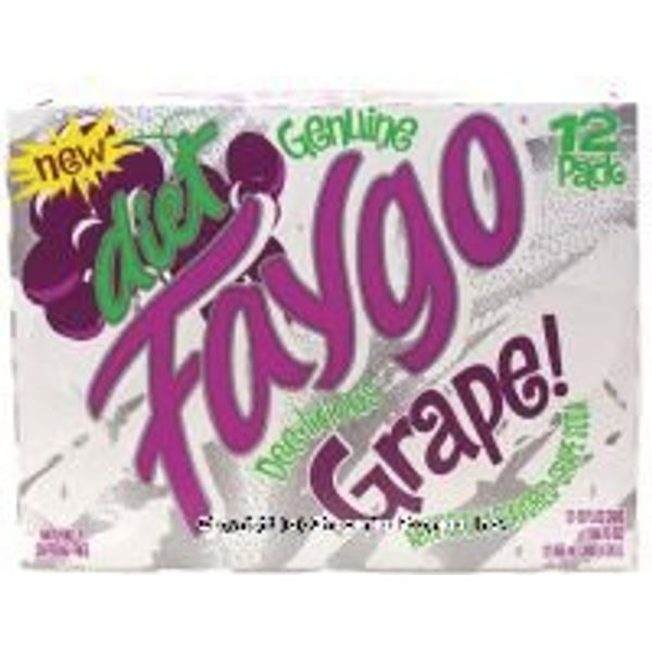 Faygo - DIET Grape Soda - 12 Pack of 12-oz. Cans