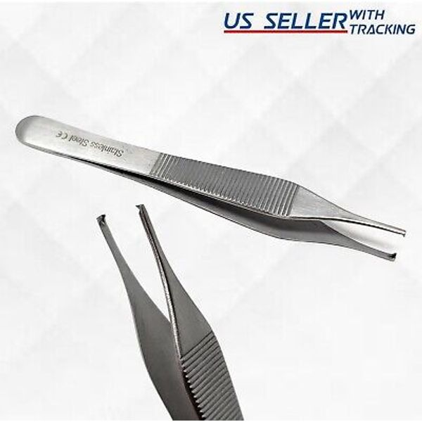 Adson Tweezer Kocher 1x2 Rat Tooth Dental Dressing Forceps Surgical UPGRADED