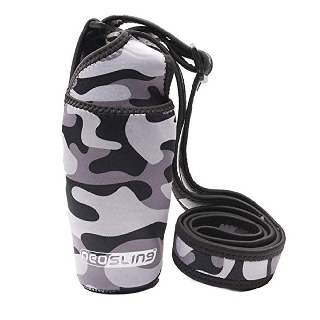 NEOSLING H2O4K9 Neoprene Deluxe Bottle Carrier with Front Pocket (Camouflage) …