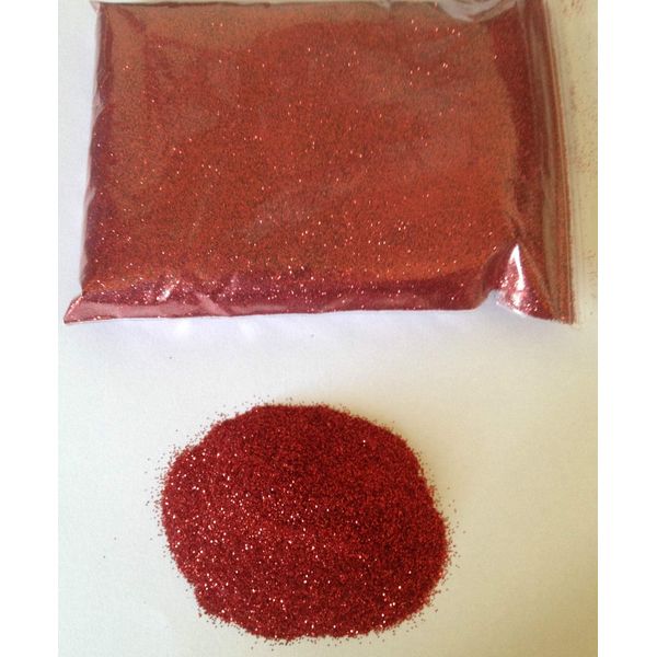 EliteKoopers 10gm Red Fine Glitter for Craft Art Glass Covering Wine Glass Decor