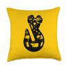 American Tow Truck Driver Towing Hook Flag Throw Pillow
