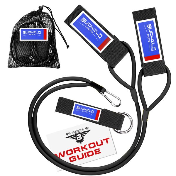 Bucwild Sports Baseball Resistance Bands Youth & Adult Athletes Safely Improve Pitching Throwing Batting & Arm Strength Used by Pitchers Quarterbacks Volleyball Basketball