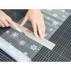 Application set for applying self-adhesive film (includes smoother for flawless finish & knife for cutting)