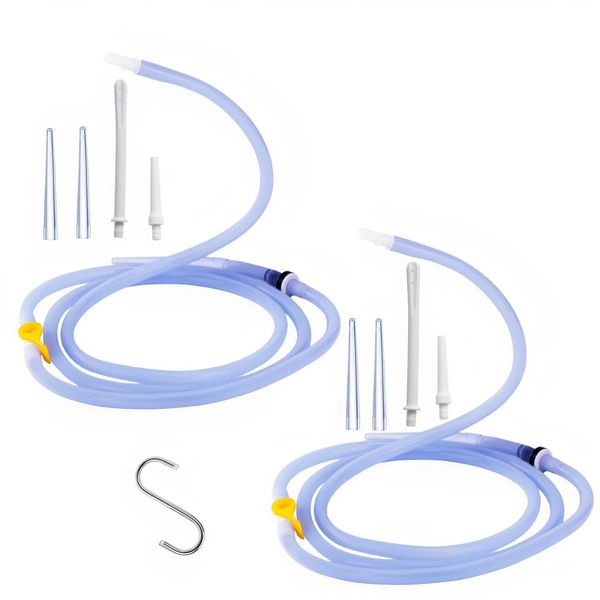 Enema Kit Replacement Part（2-Piece Set） Silicone Enema Hose Colon Cleansing Accessories